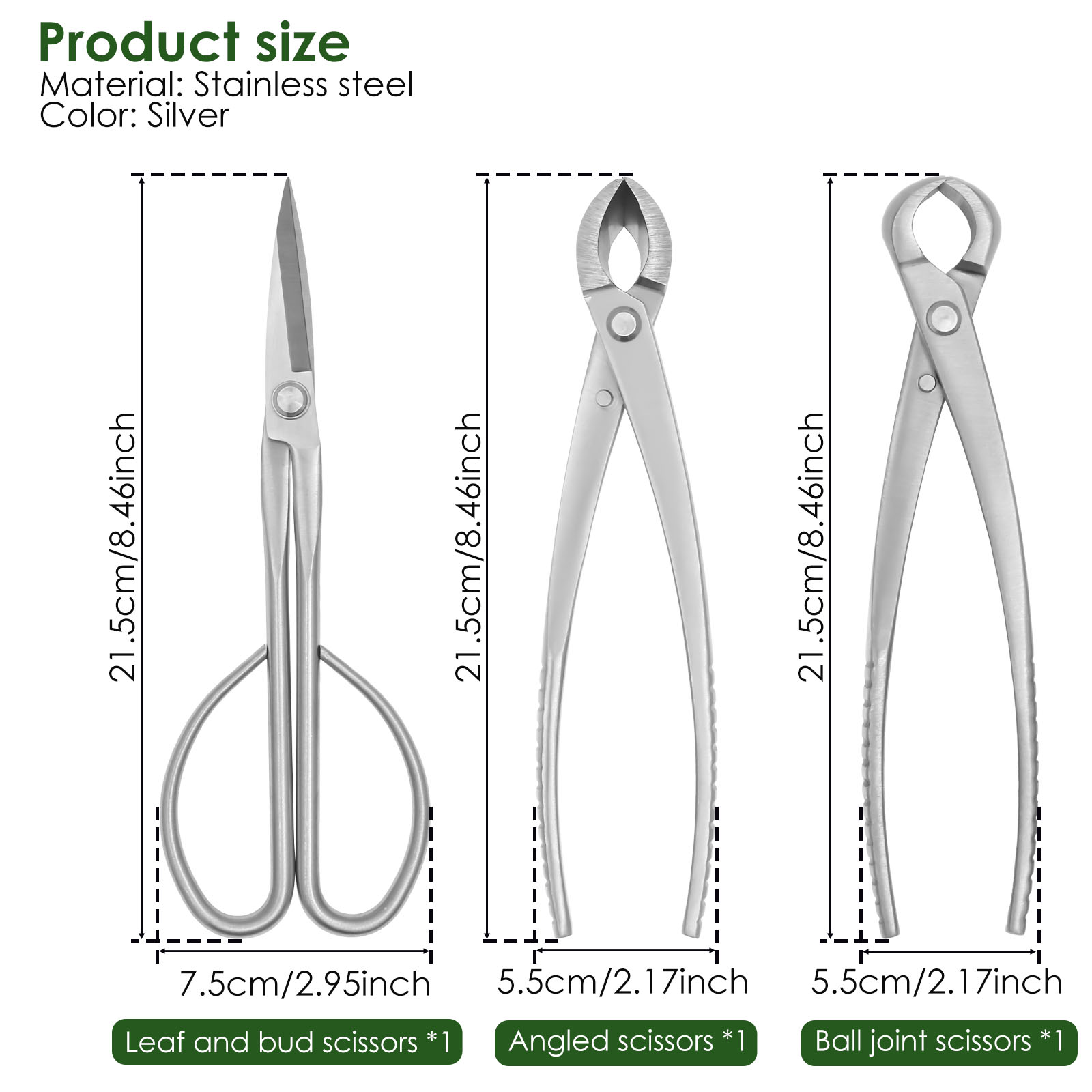 3 Pcs Bonsai Tool Set with Kno - огляд і ціна Trimming Scissor Set