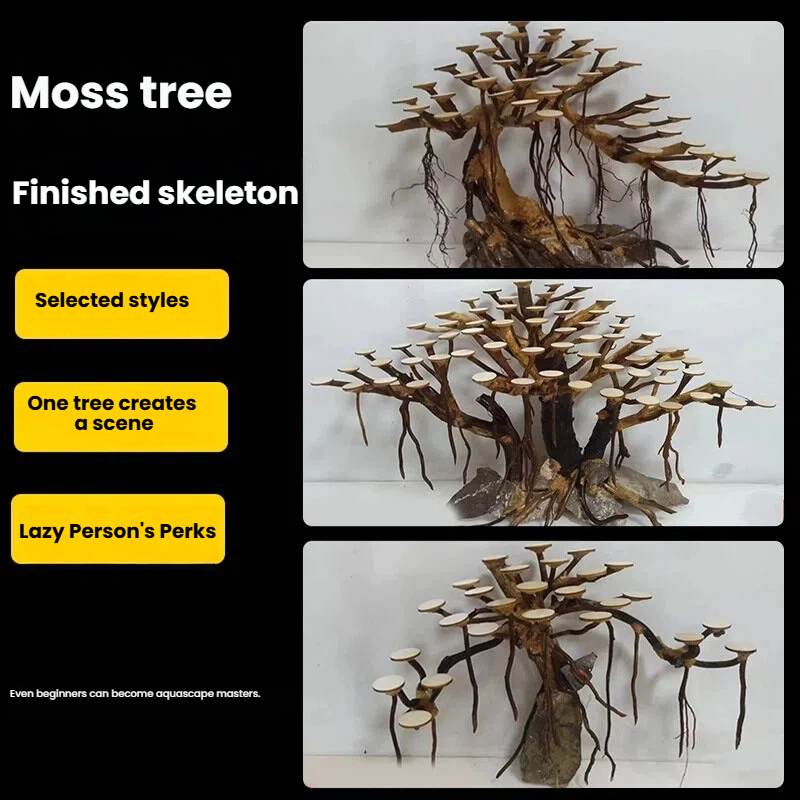 Aquarium Landscaping Moss Tree - огляд і ціна Aquarium Plant Design